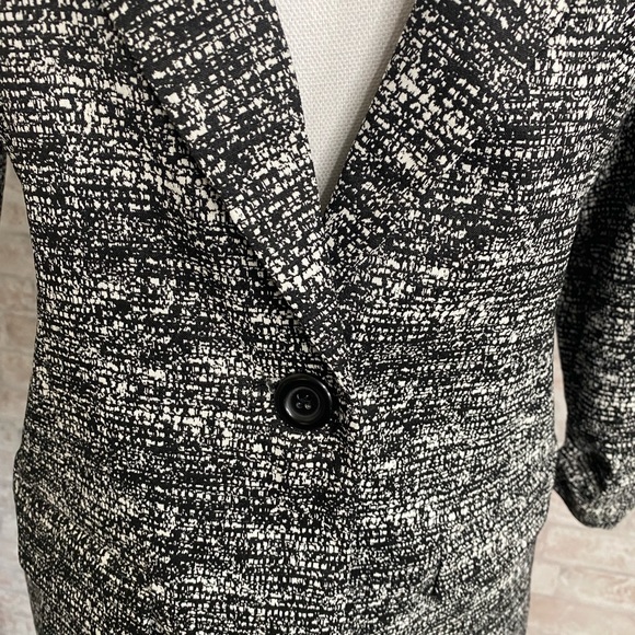 Soho Apparel black and white print blazer size L - Picture 3 of 4